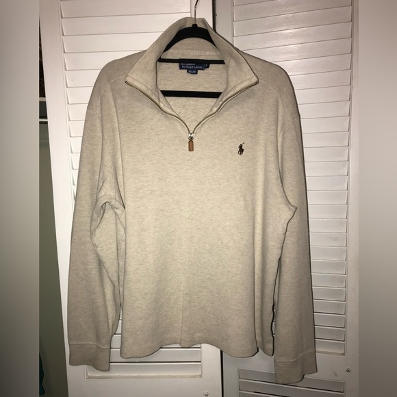 Ralph Lauren Quarter Zip, heather gray, great condition - Picture 4 of 6